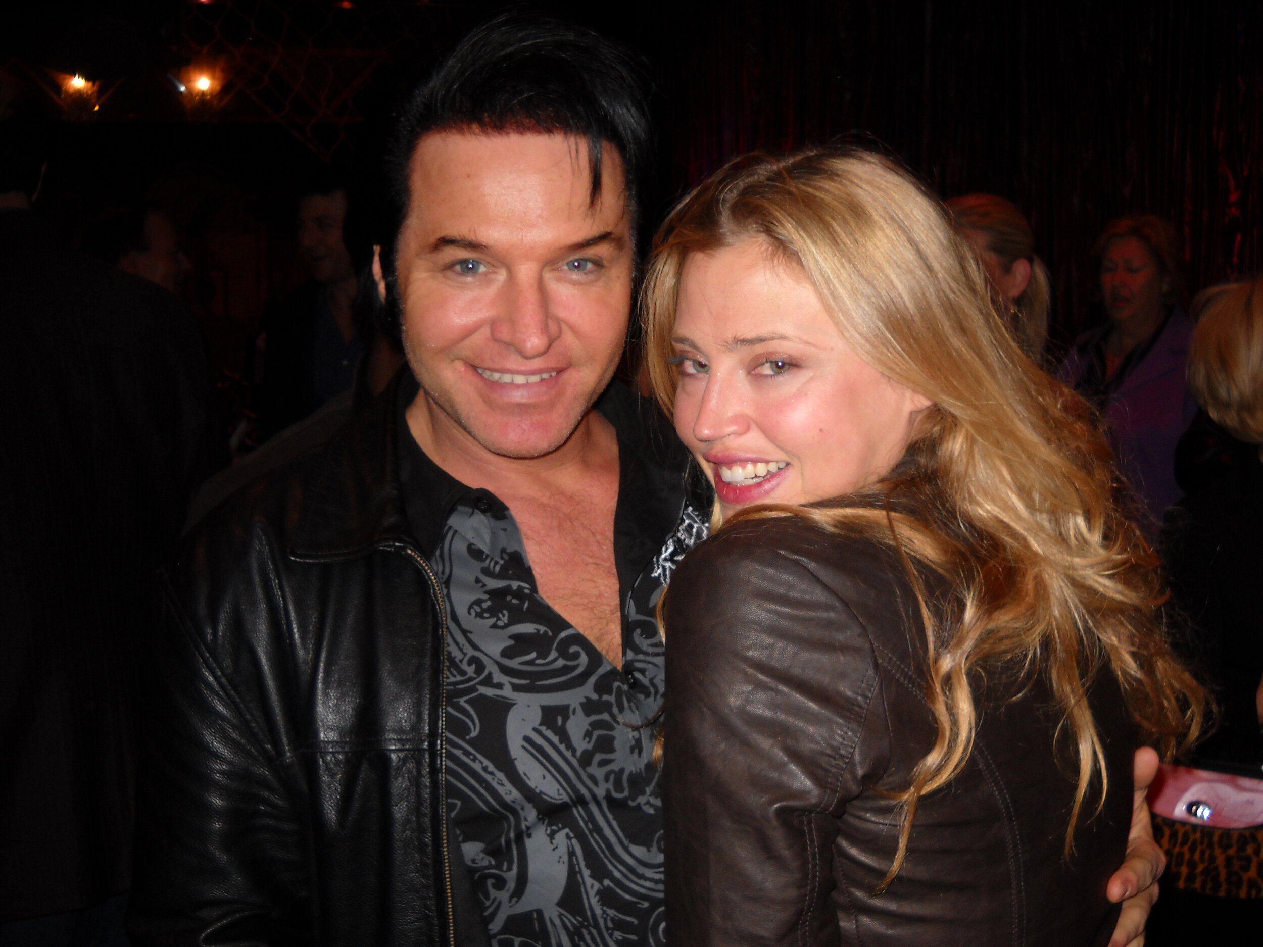 Johnny with Estelle Warren.JPG