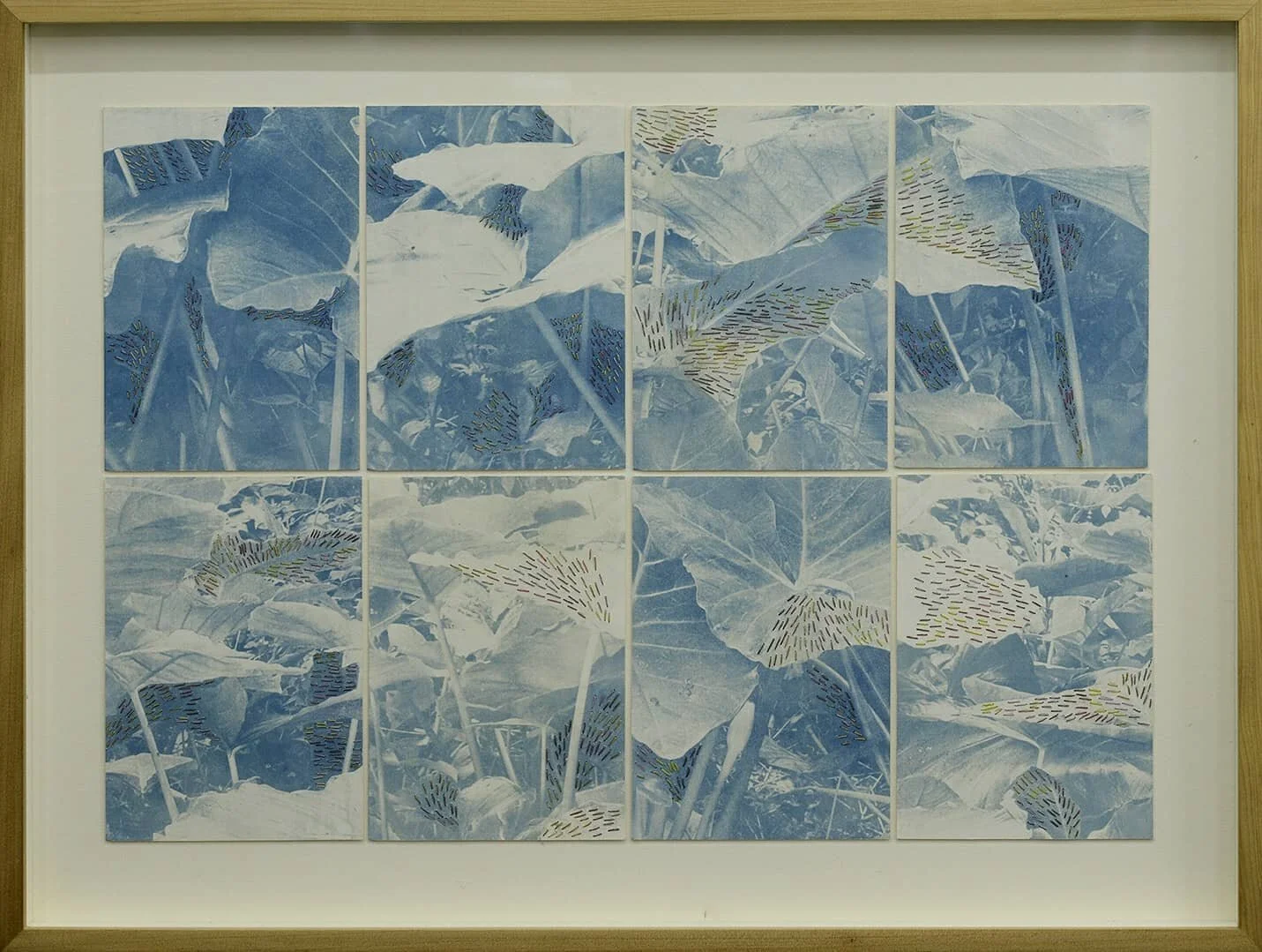 Overgrown 2 &amp; 1 
thread and cyanotype on paper 
2020 

Currently at the @westgallery.backroom 🌿

#cyanotype #embroidery