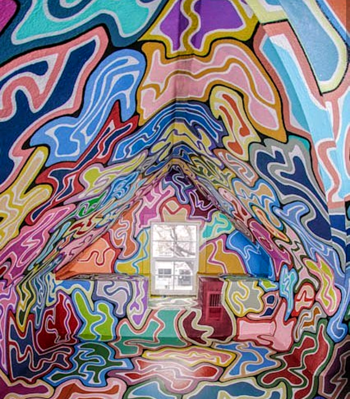 Painted attic located in Sacramento Ca. 2018