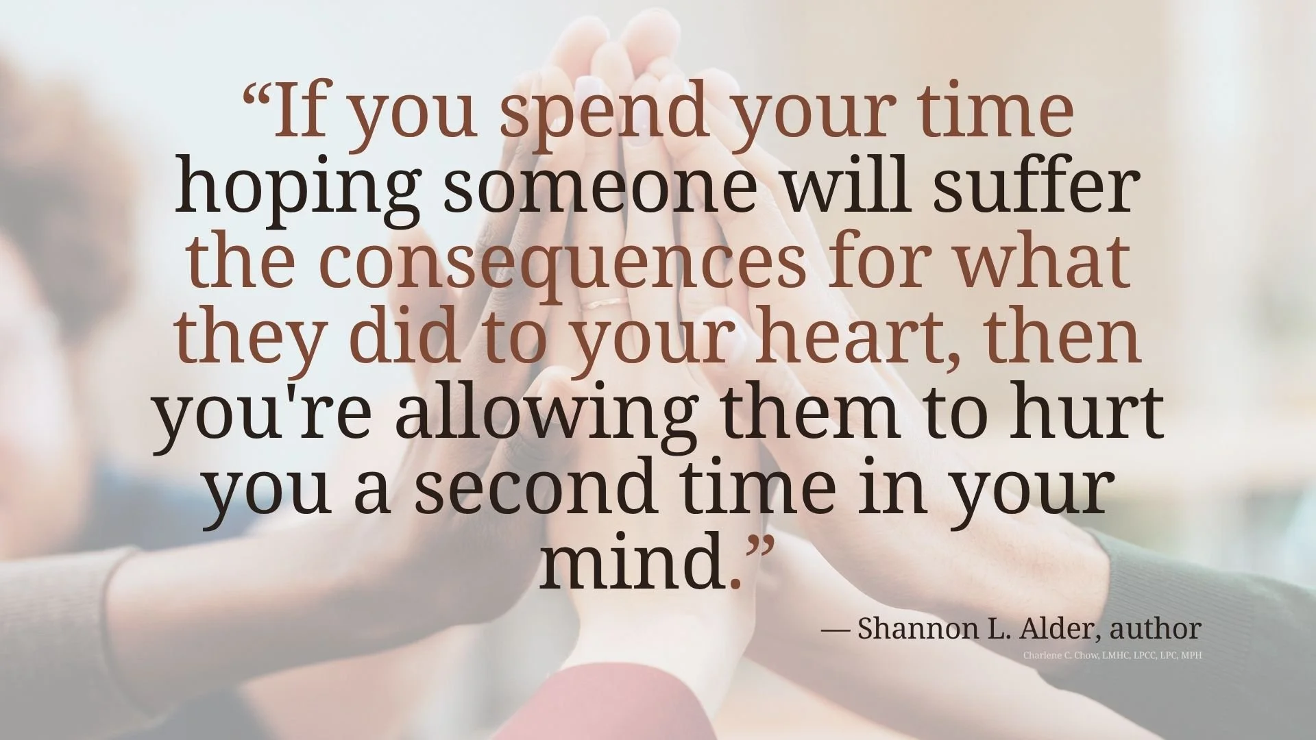 Quote about mental suffering by Shannon L. Alder