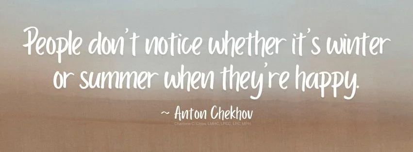Quote about summer and happiness by Anton Chekhov