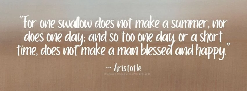 Quote about summer and small moments by Aristotle