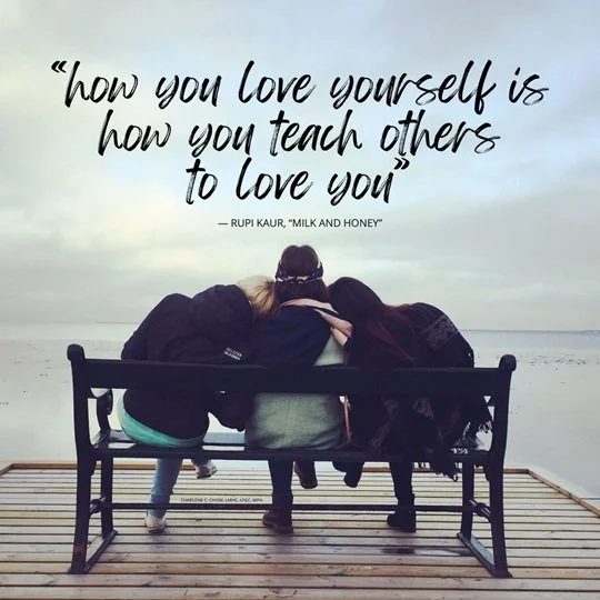 Quote about self-love from Rupi Kaur