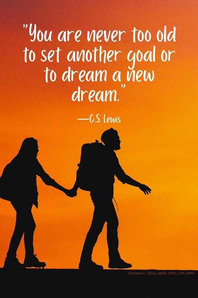 Quote about goals and dreams by C. S. Lewis.