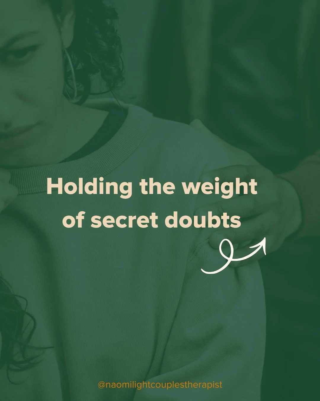Carrying the "secret" that you&rsquo;re unhappy is exhausting. 💔 It&rsquo;s a heavy burden to wake up with every day, especially when you feel like speaking it out loud might break everything. But ignoring the signal doesn't make it go awa