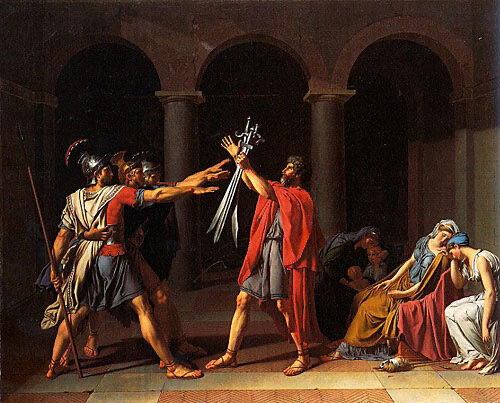  David , Oath of the Horatii  (1784) 