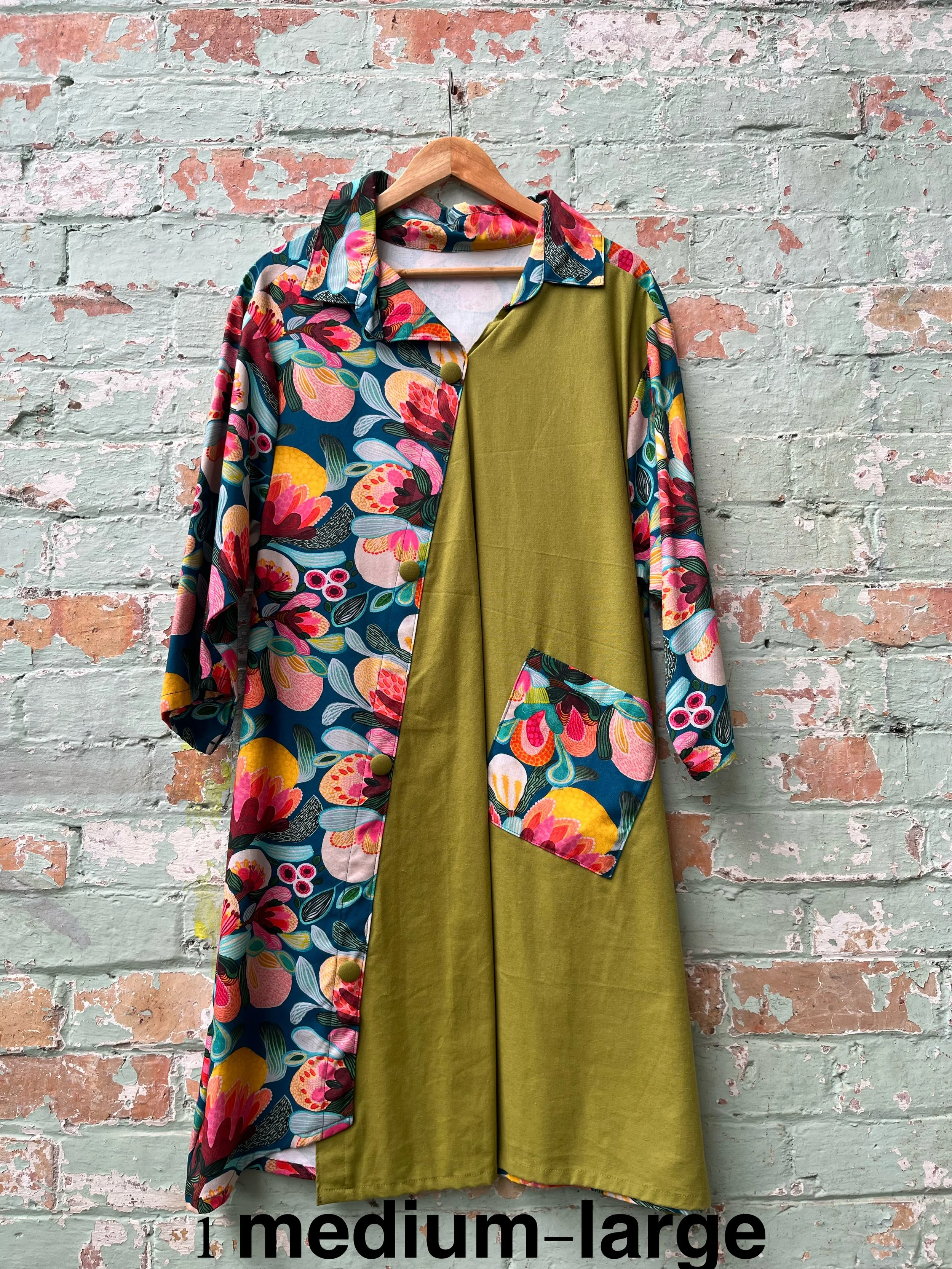 protea & green dress.JPG