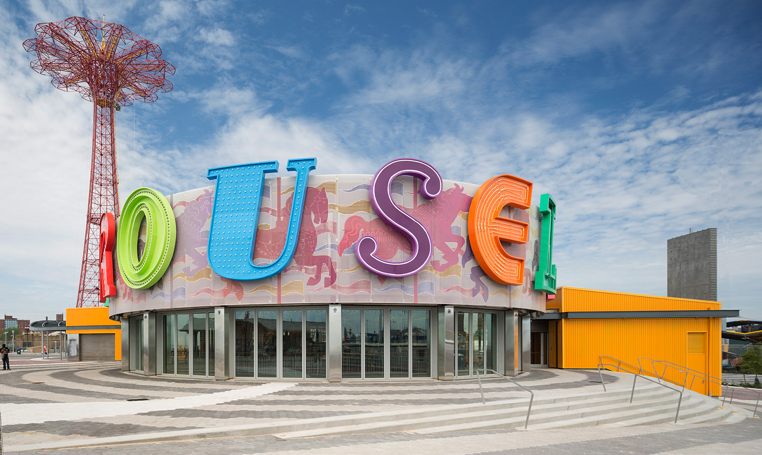 A Vibrant Pavilion Housing the Historic B&B Carousel