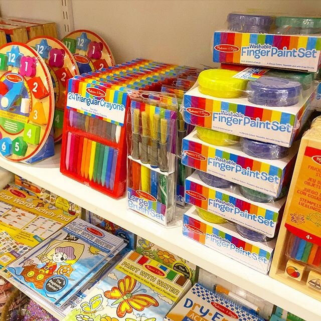 Hundreds of @melissaanddougtoys came in today! Lots of arts and crafts, outdoor activities and games!!! You guys LOVE our kids sections so we will keep expanding!