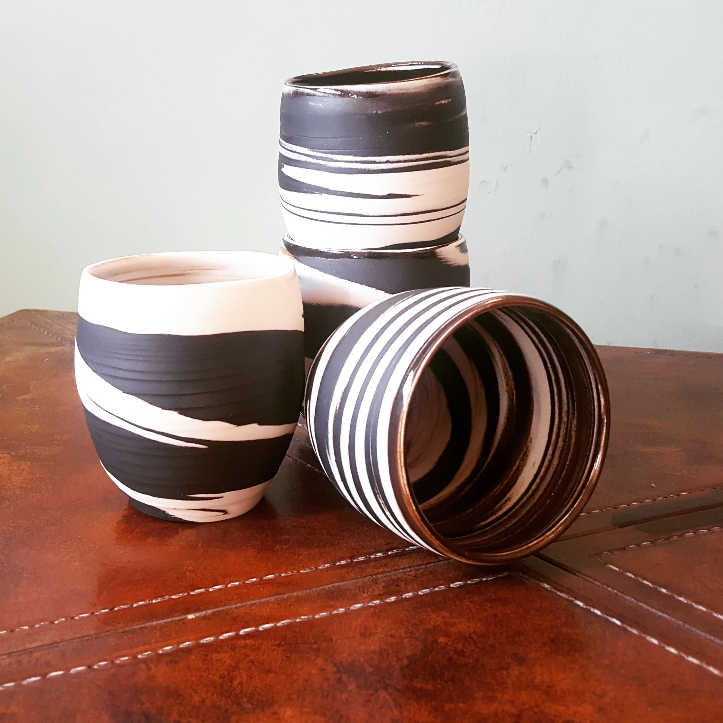 Black & White cups (Set of 2)