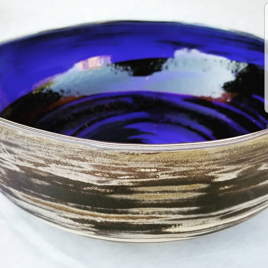 Swirl Bowl - Blue