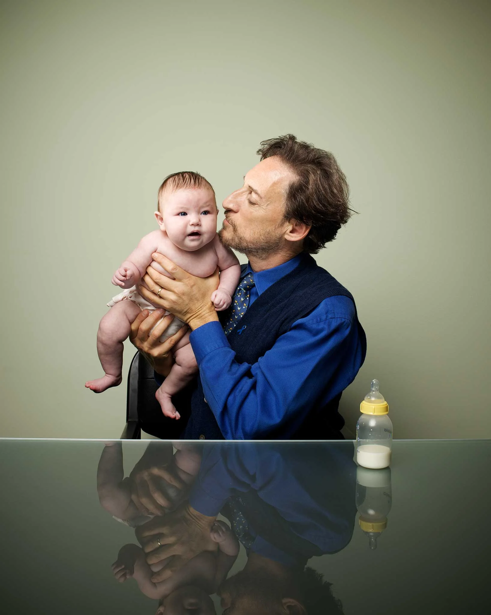 dr. harvey karp, pediatrician, with my niece, willamina