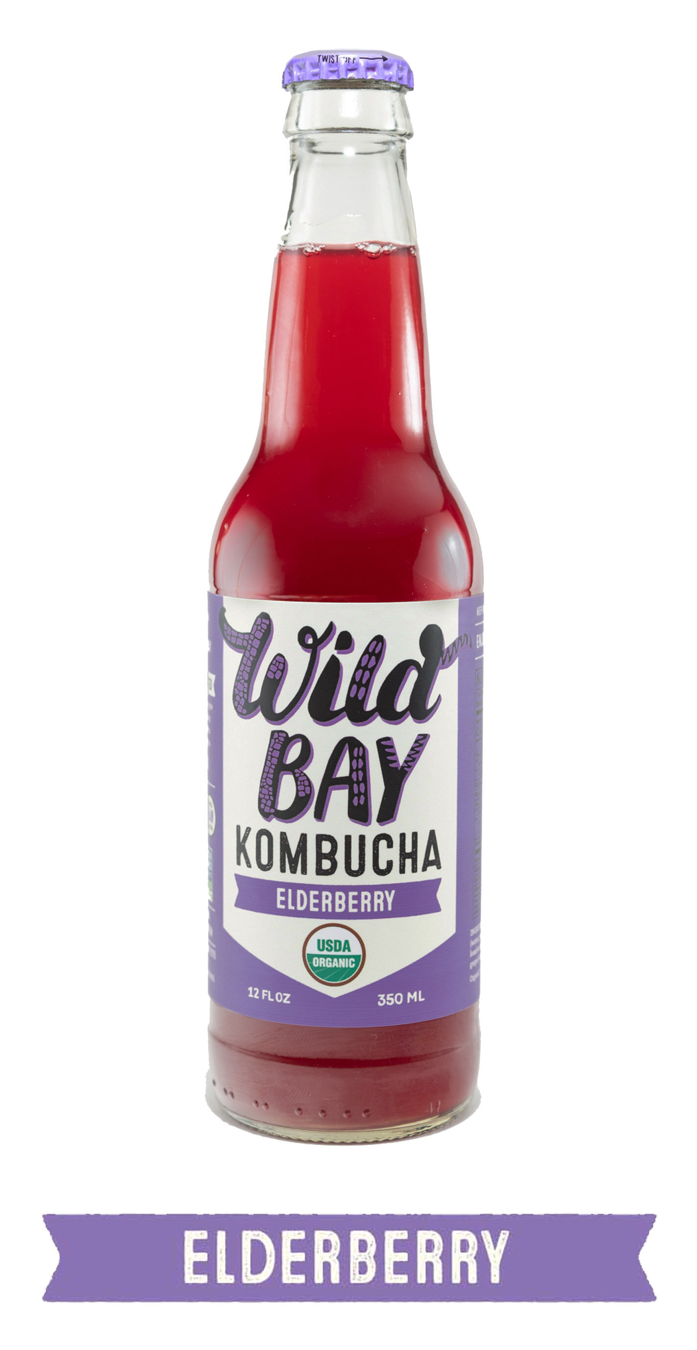 Wild Bay Kombucha Elderberry