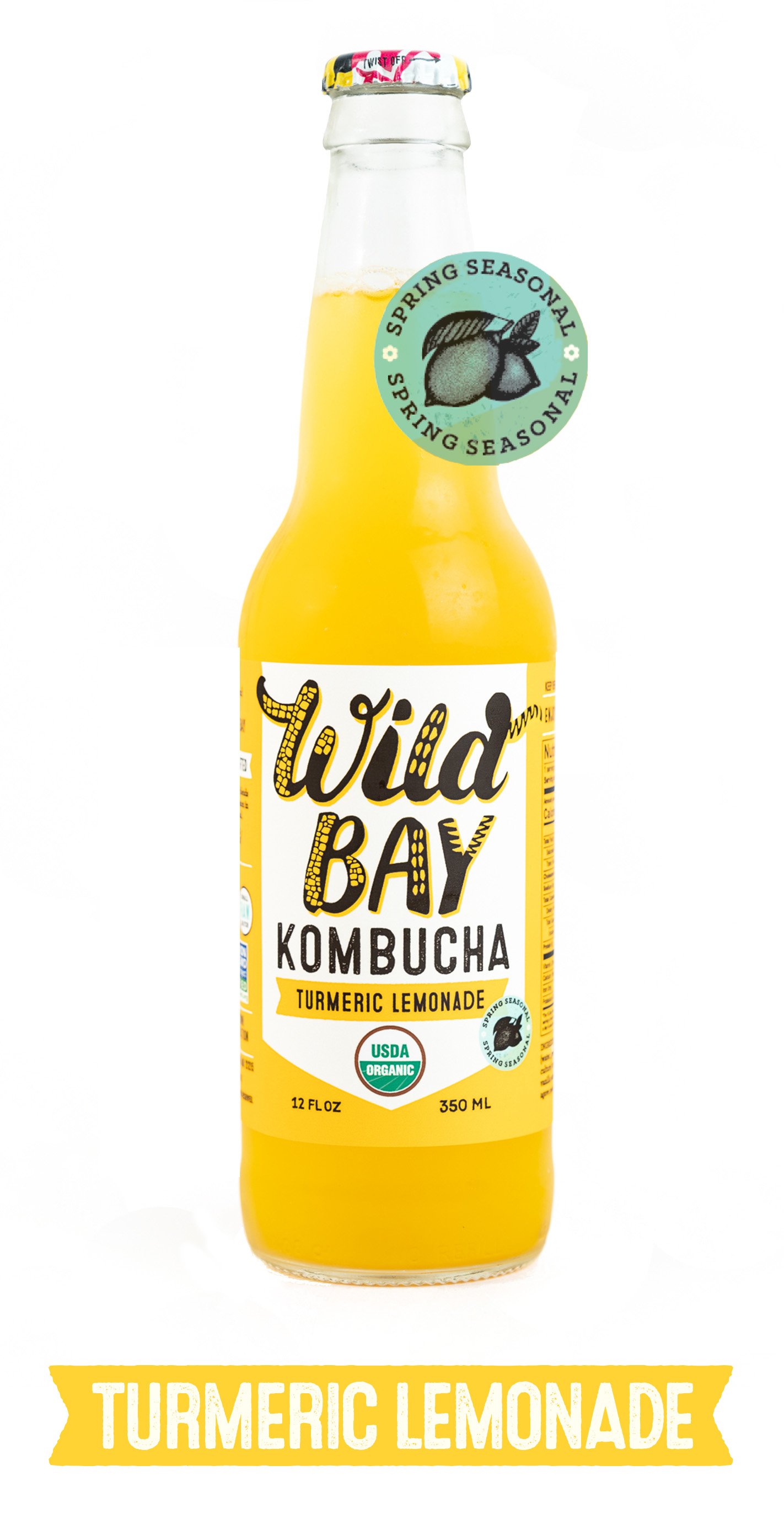 Wild Bay Kombucha Turmeric Lemonade 