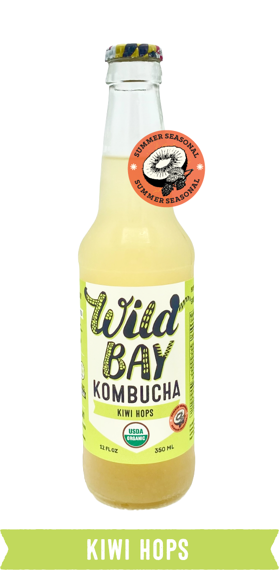 Wild Bay Kombucha Kiwi Hops