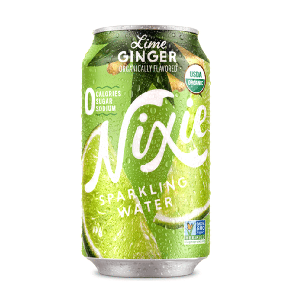 Nixie Sparkling Water Lime Ginger 24-Pack