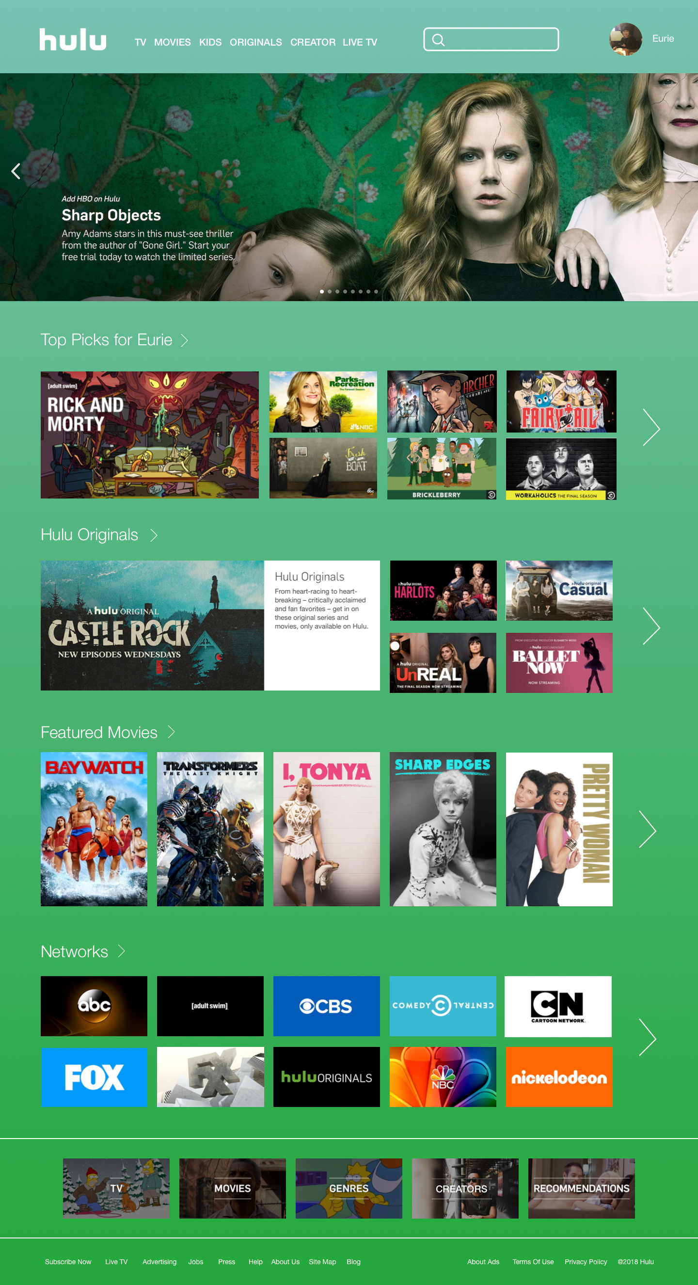 Option 1: Visually distracting, too much color contrast surrounding the homepage.