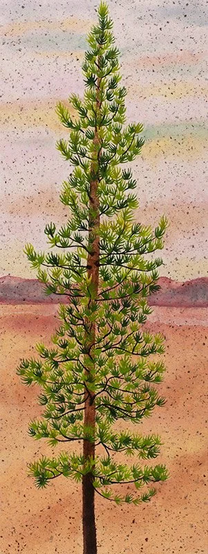 Acrylic ink on Chiri paper
30 x 12 inches