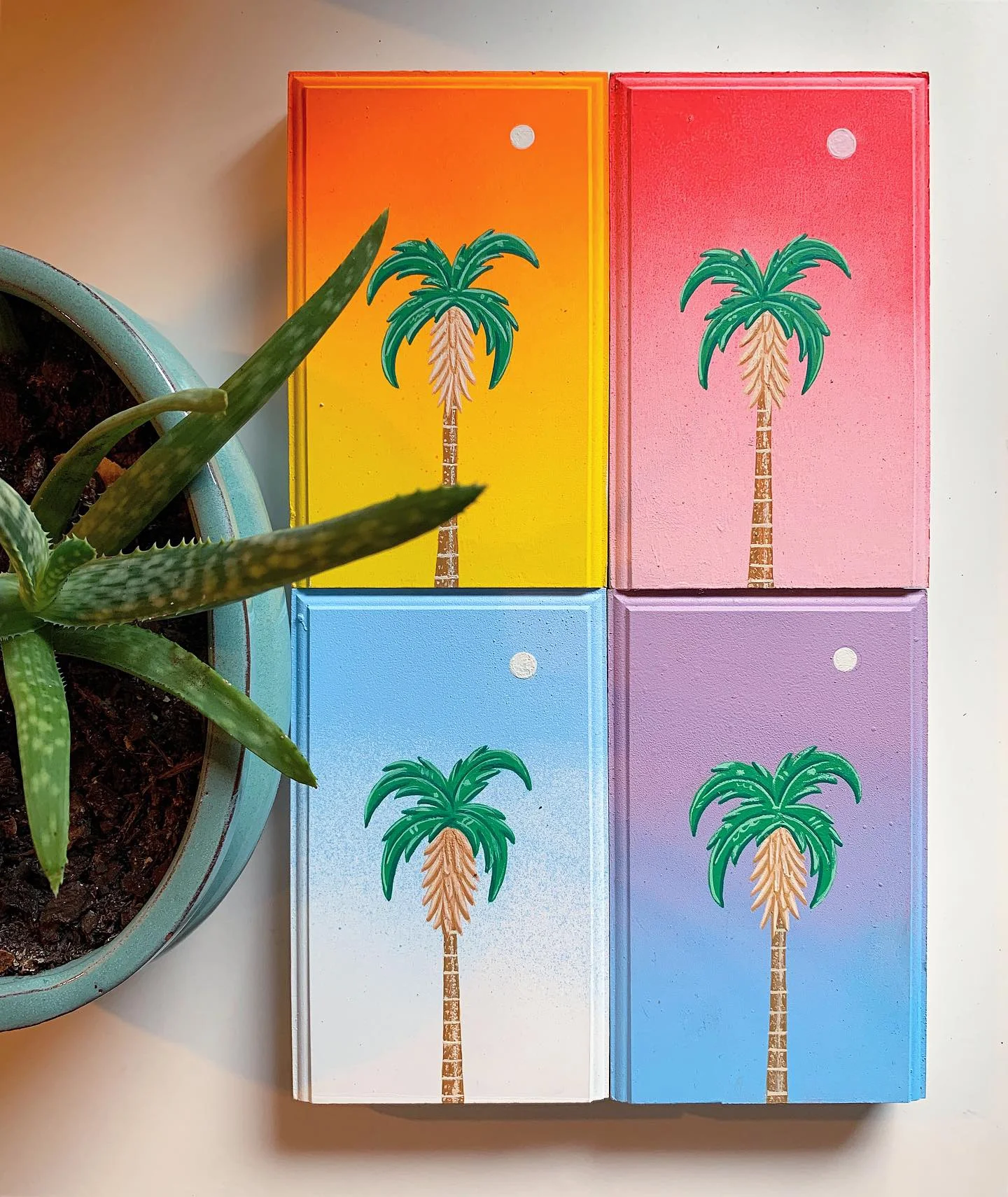 Palm &amp; Sky (color study)