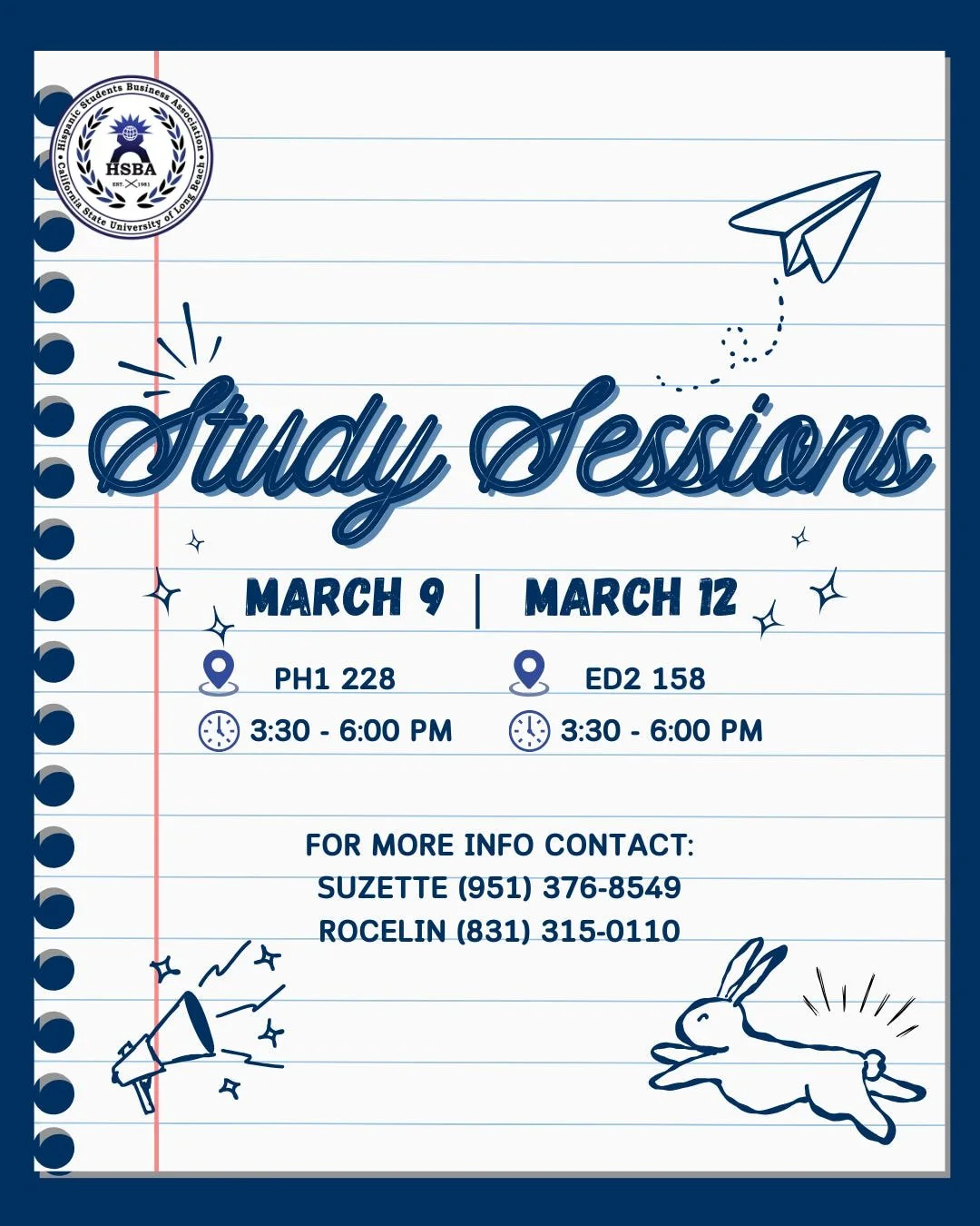HSBA Study Sessions