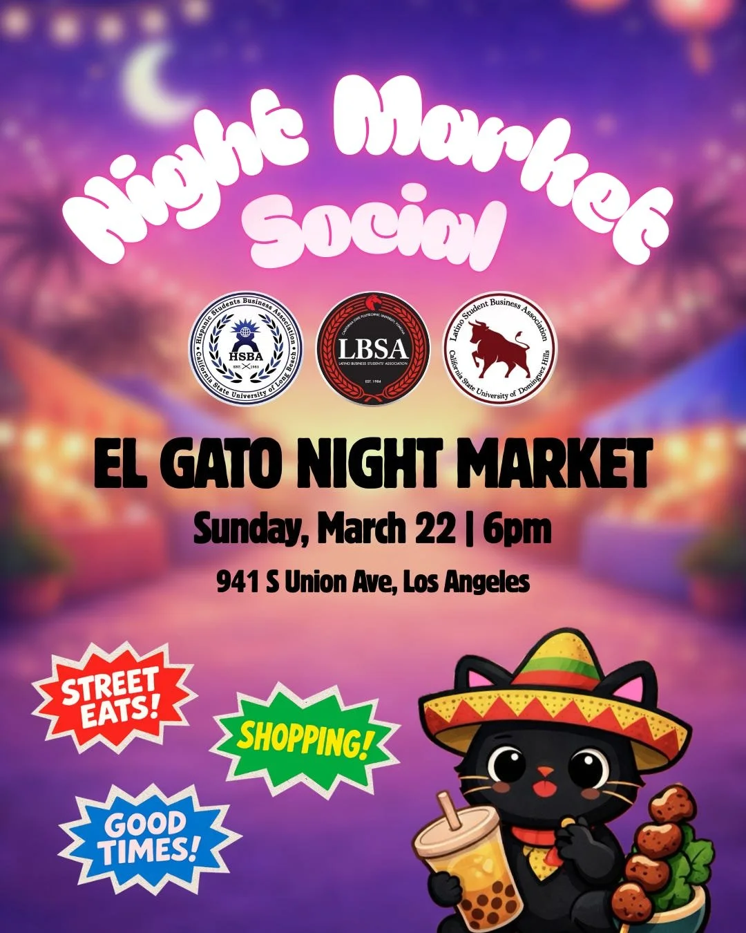 El Gato Night Market w/ CSULB X CPP X DH 
