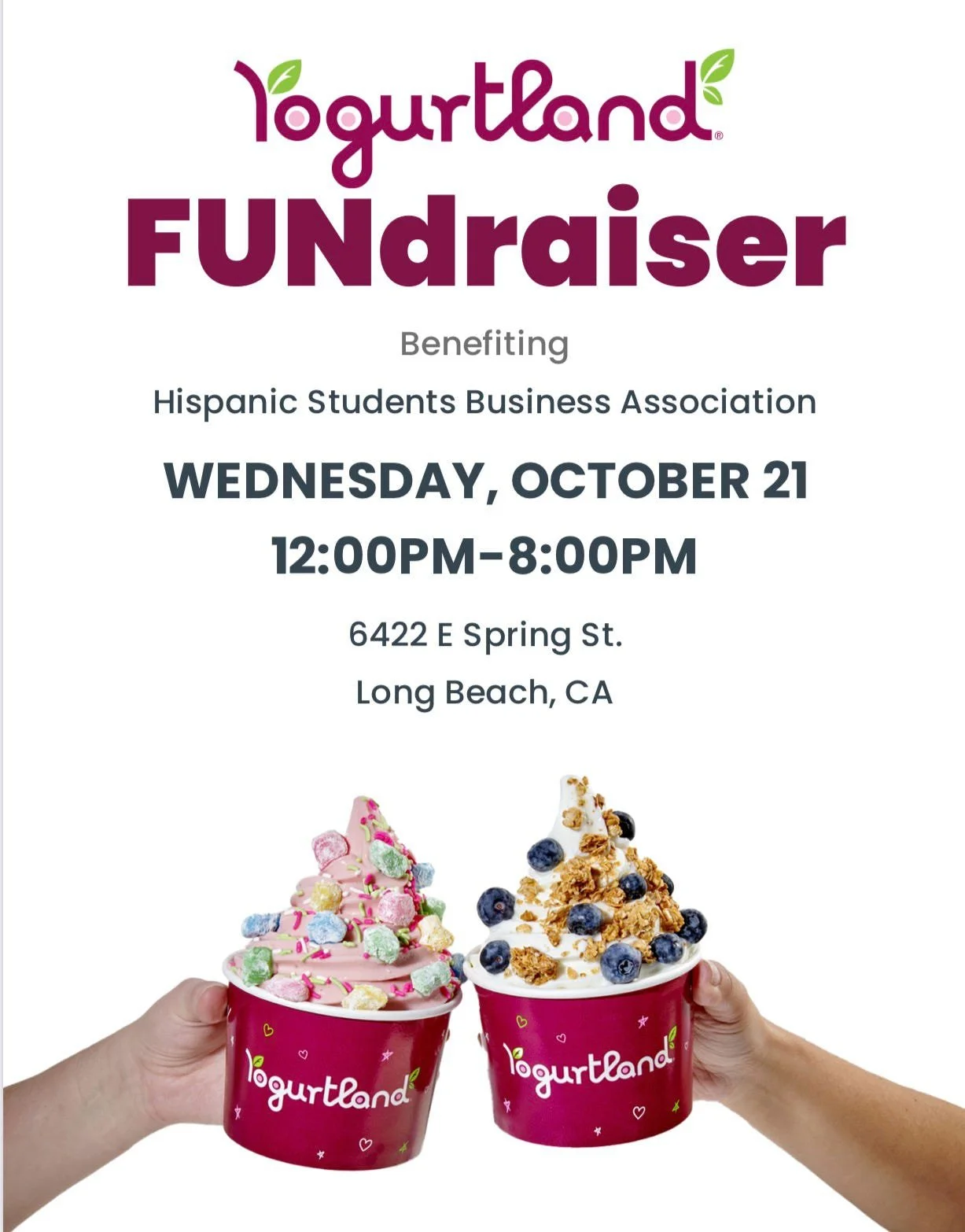 YogurtLand Fundraiser 