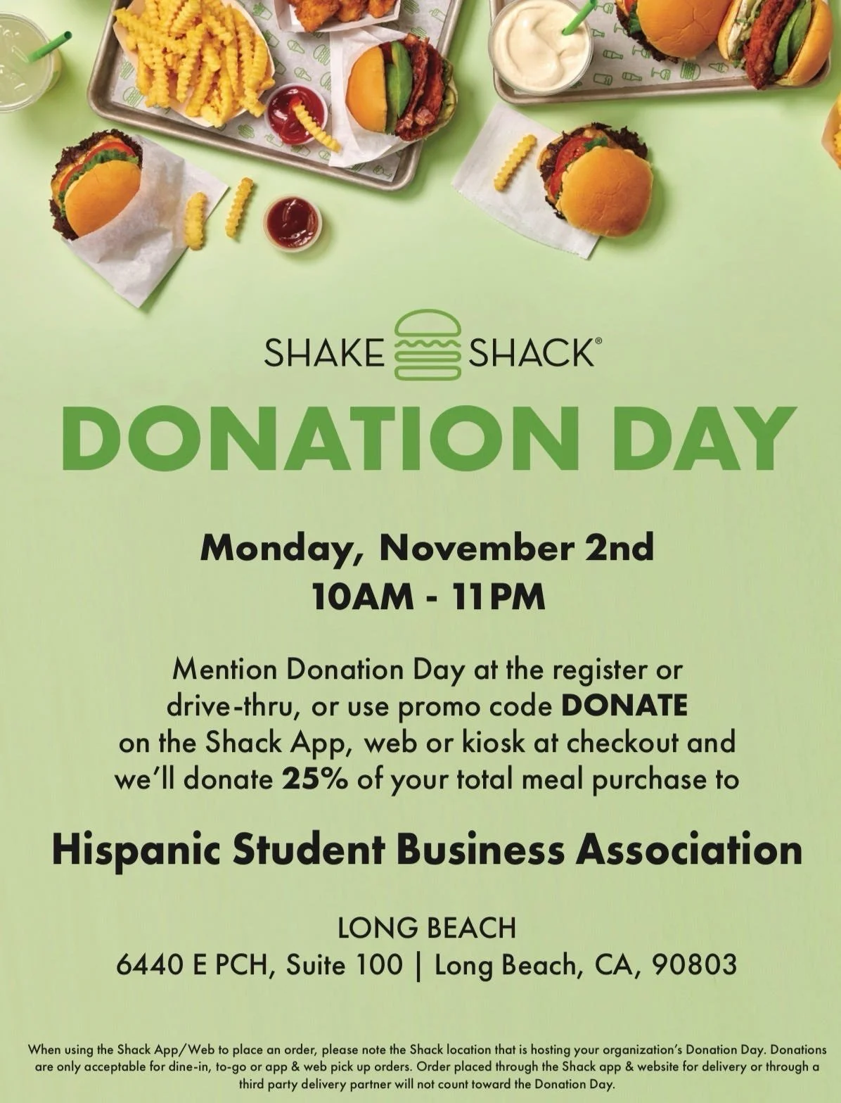 Shake Shack Fundraiser