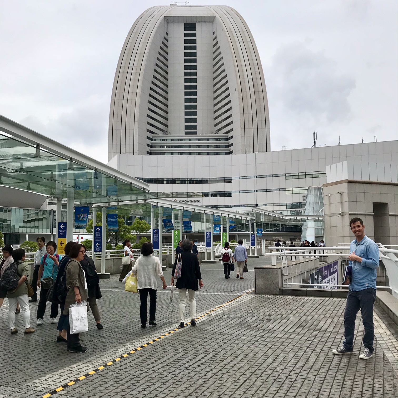We stayed at the Intercontinental Hotel Yokohoma.