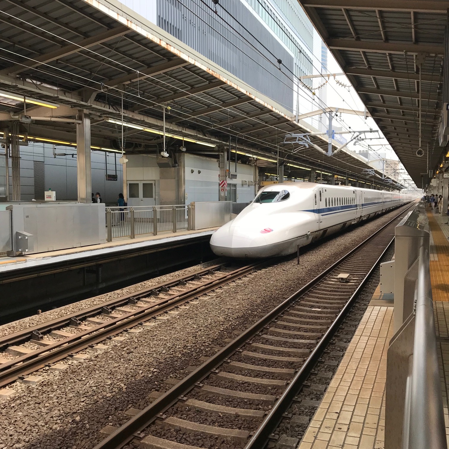 We took a high speed train to Kyoto after the show.