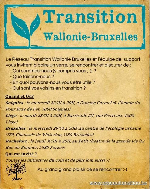 2014. Rencontre des initiatives de Transition de Walonie-Bruxelles