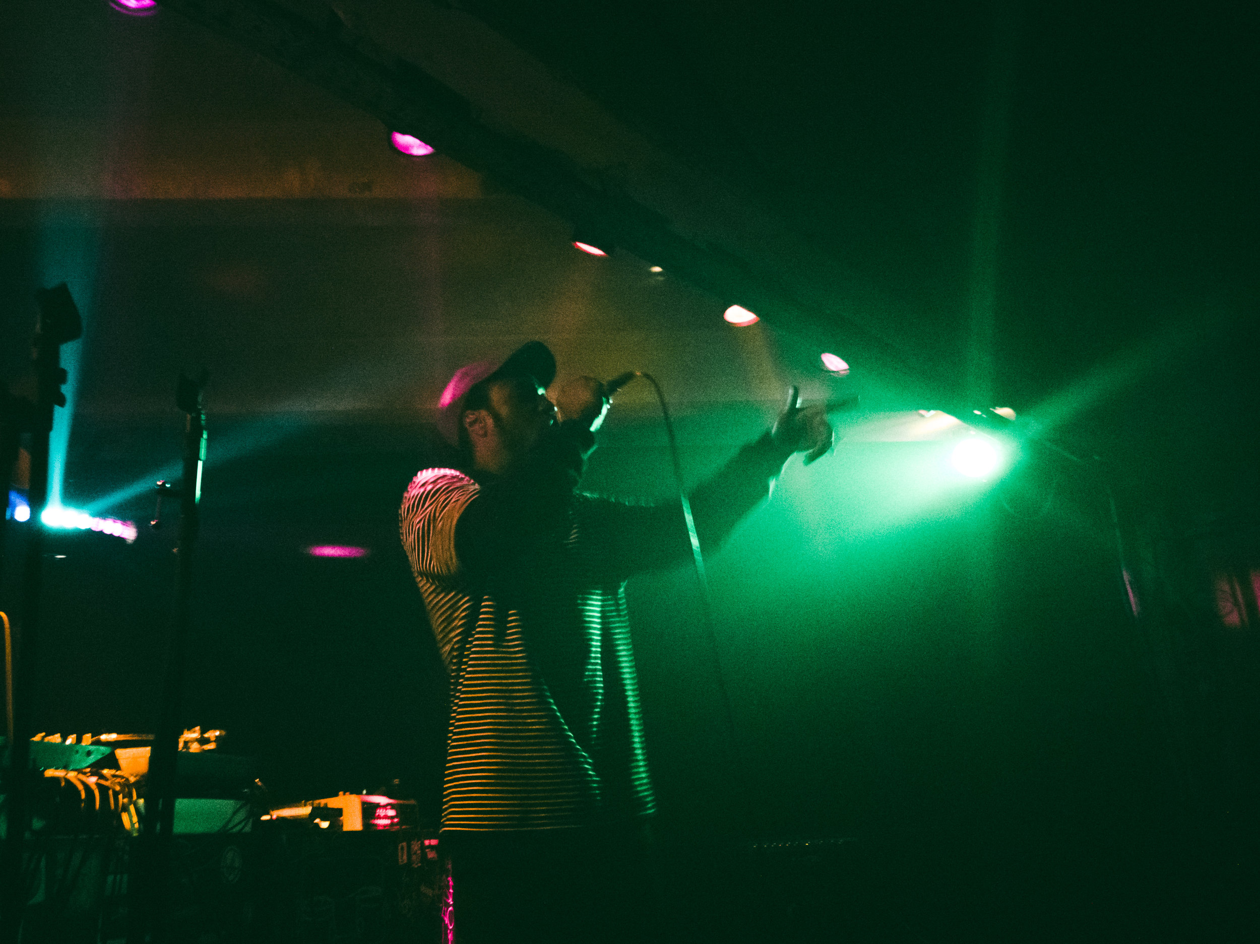 a rapper from hamburg performing a few tracks on stage. (captured on my smartphone)
