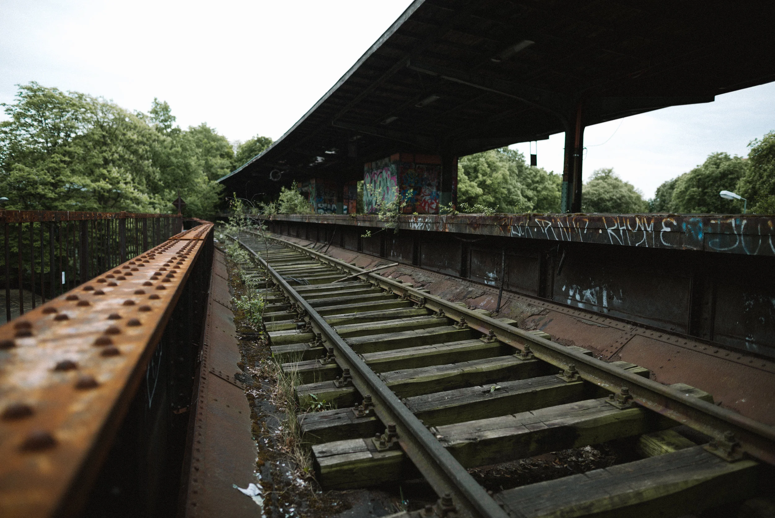 abandoned s-bahn station in siemensstadt.