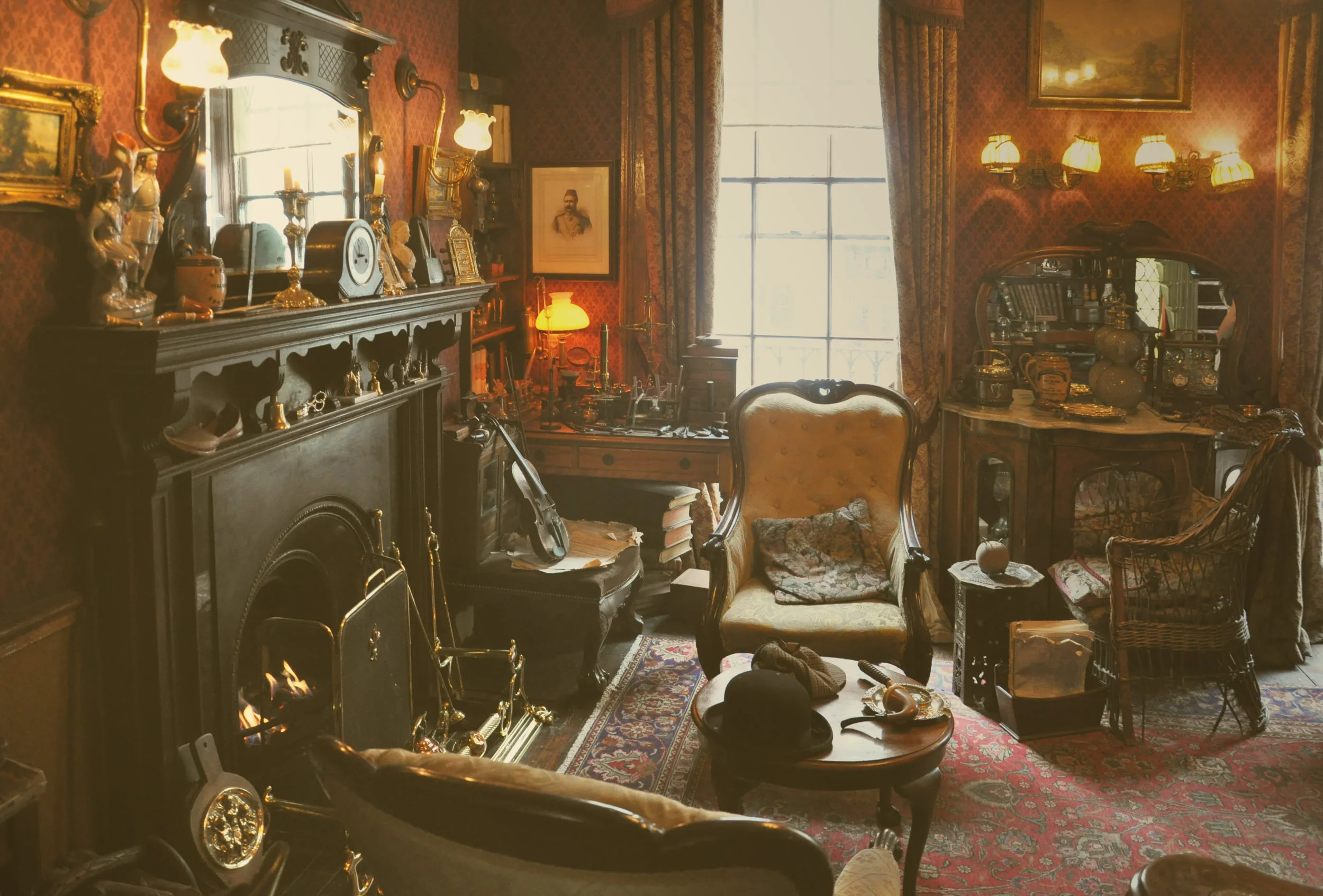 Source: London, England -- The Interior of 221 B Baker Street.