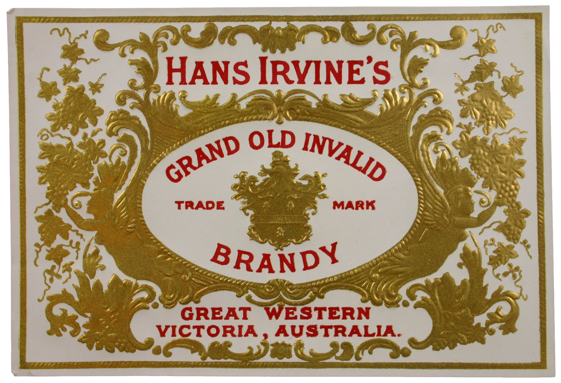 Source: Great Western Winery, Brandy, 'Grand Old Invalid', 1888-1918