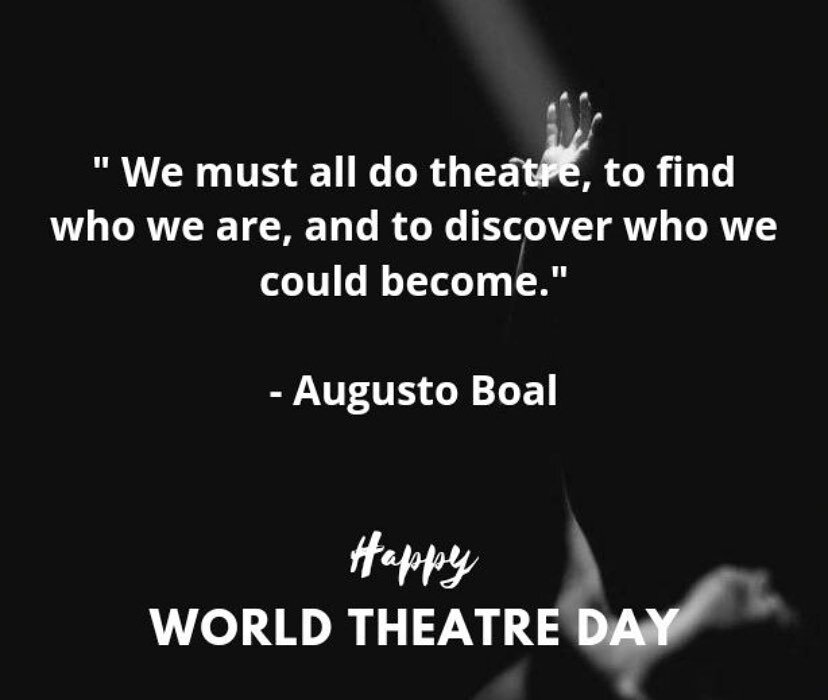 &quot;Theatre is Magic...&quot;Happy World Theatre Day everyone! 🤍 Theatricks