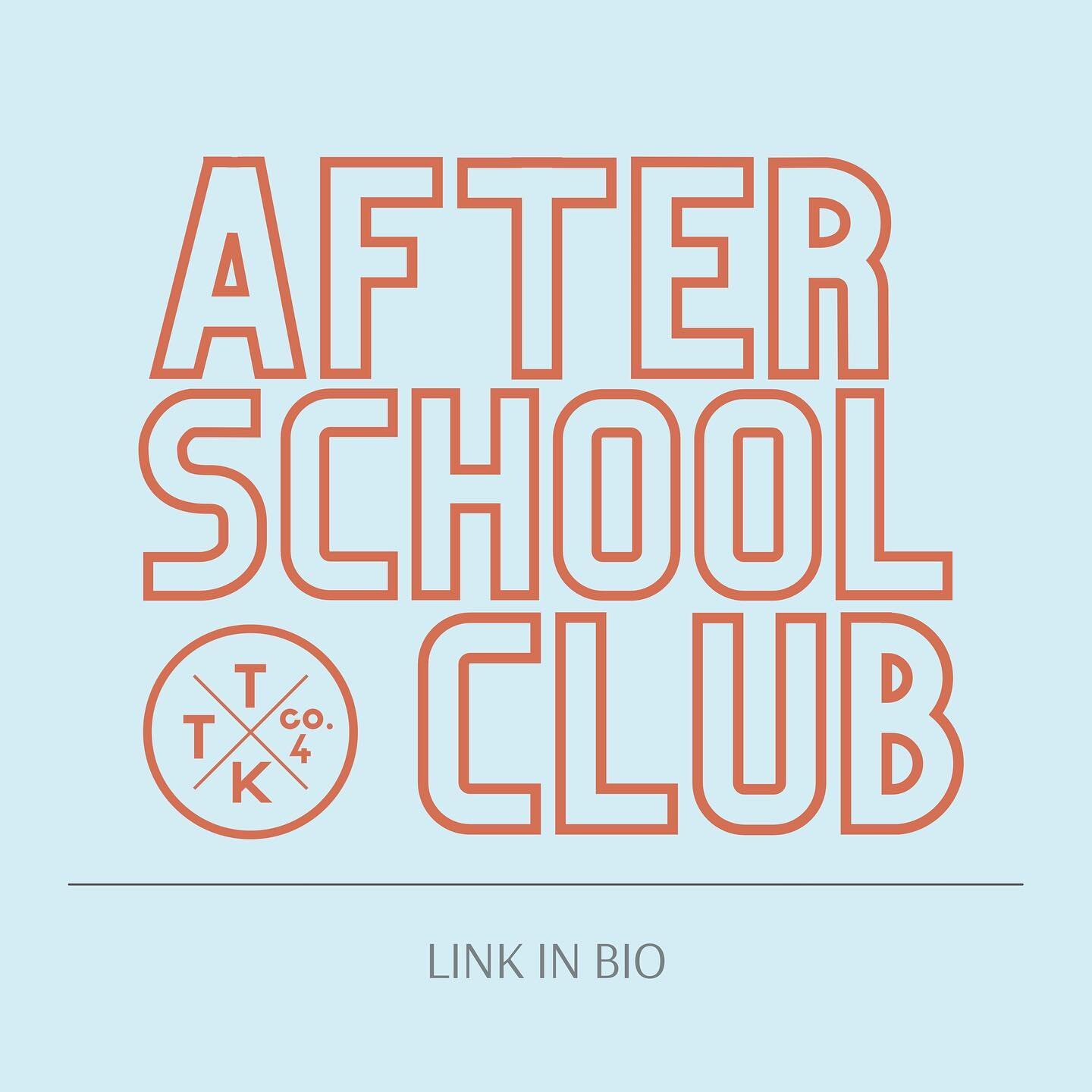 Introducing After School Club! Daily after school care and programming starting September 13. 🎭 ⚽️ 🎨 🎶 Details at link in bio. Email to register!