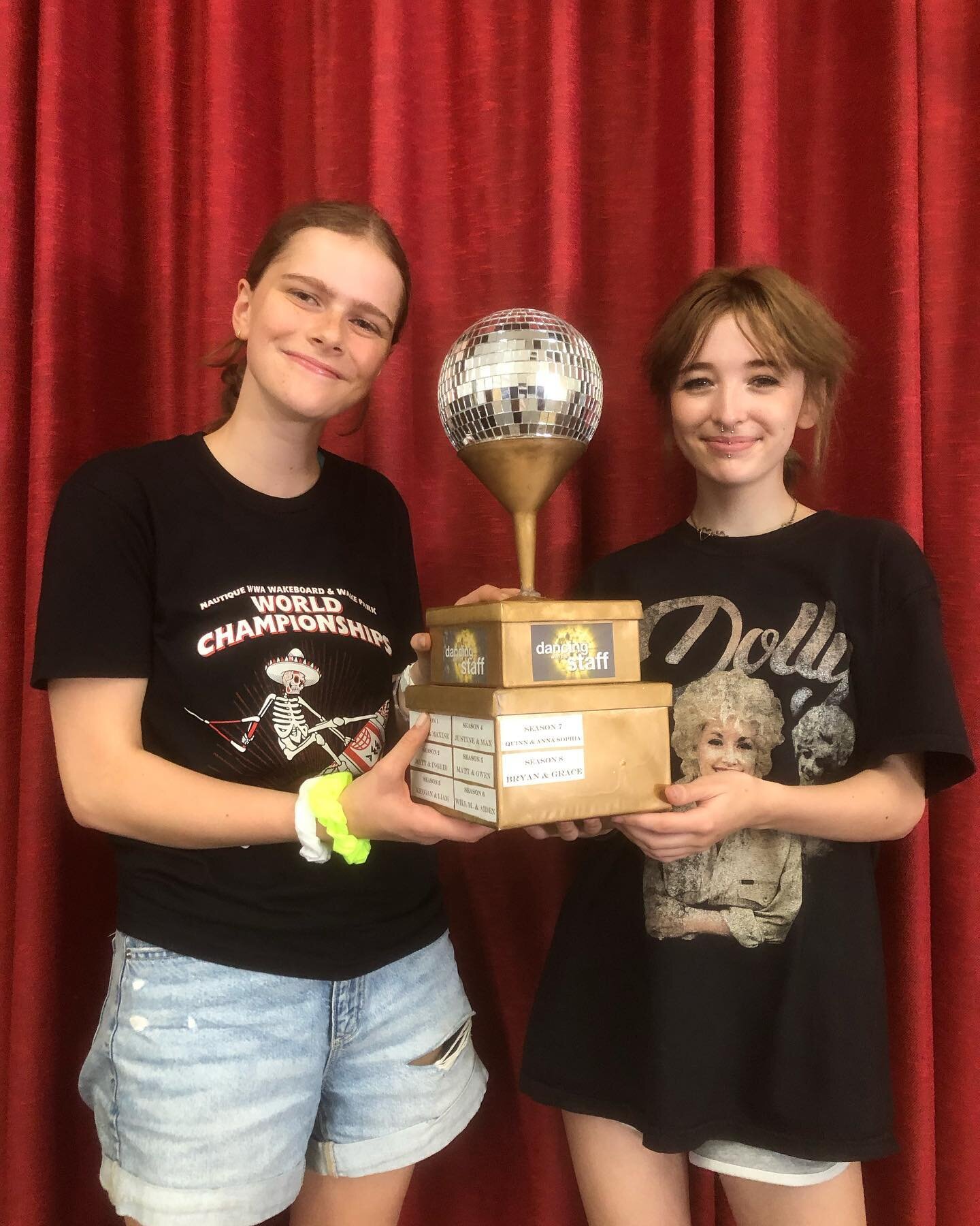 🪩 DANCING WITH THE STAFF 🪩 Lu &amp; Moira take the mirror ball trophy as this year&rsquo;s winners!! 💃 🕺 🏆