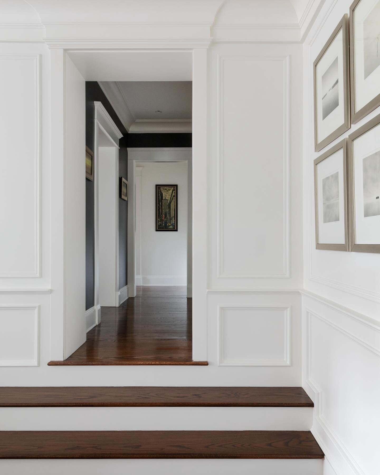 View into foyer from sunken living room at our Parc Vendome project.
📷: @trevorbparker