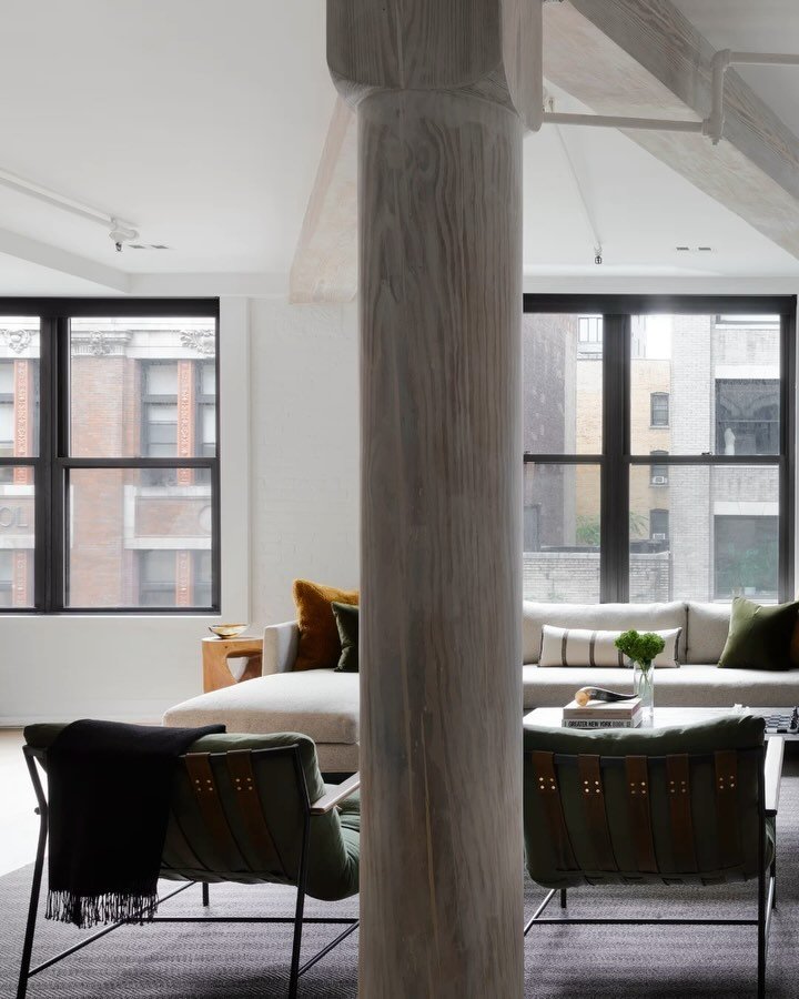Living room at our Chelsea Loft project.

Interior Design: @mcgovernproject 
Architect: Gene Khananov, AIA
GC: @arkdesignnbuild 

📷: @trevorbparker