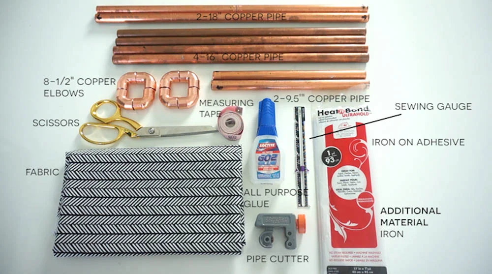 Materials Needed For DIY Copper Pipe Magazine with Rescue My Space.jpg