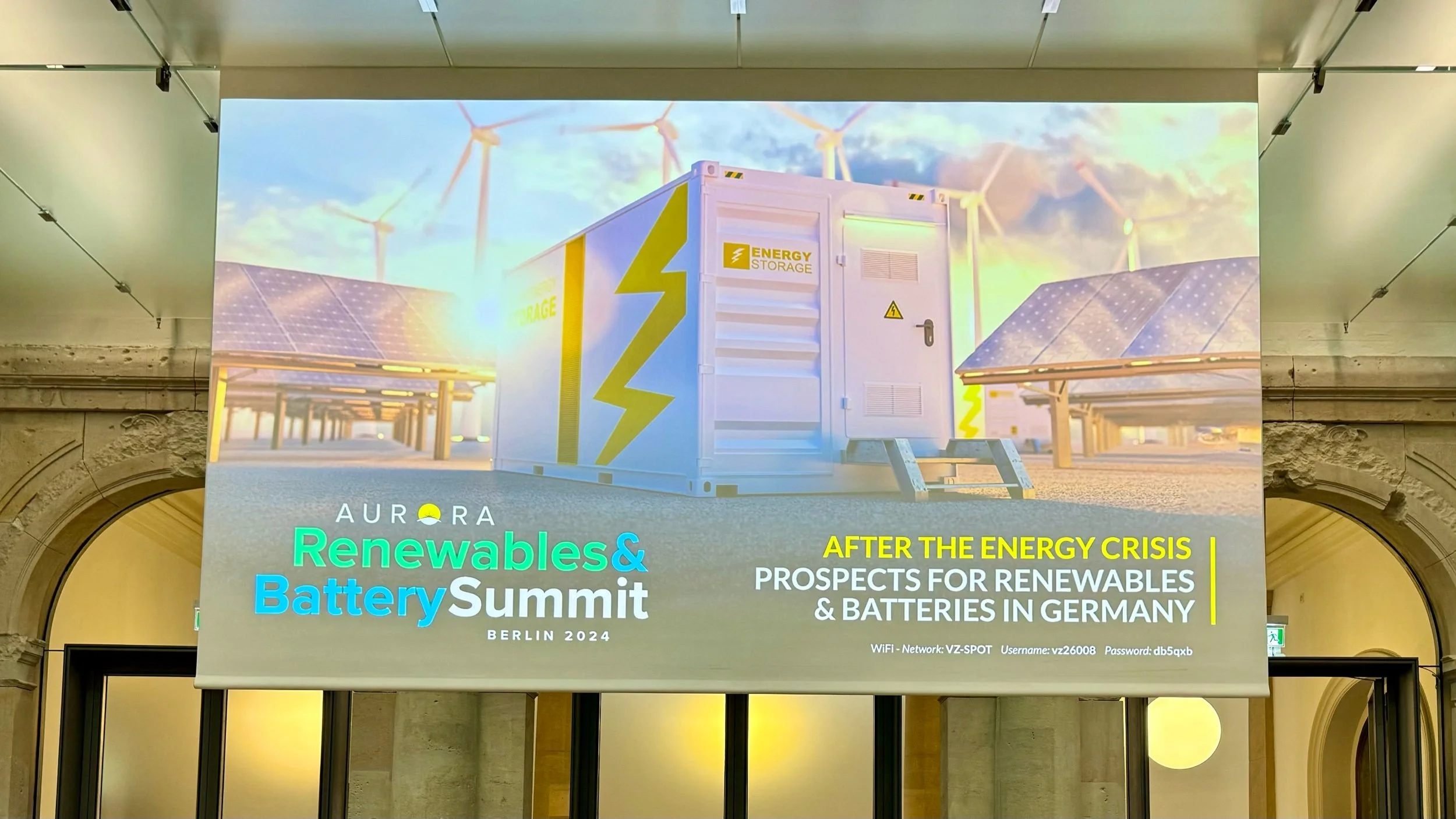 Aurora 2024 Renewables & Batteries Summit in Berlin