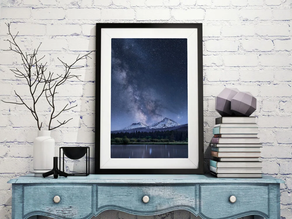 Milky Way over Sisters Framed.jpg