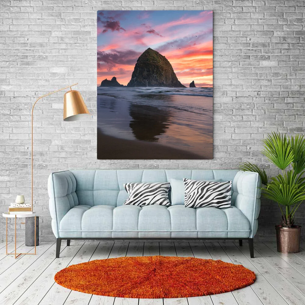 Cannon Beach Sunset Metal or Canvas.jpg