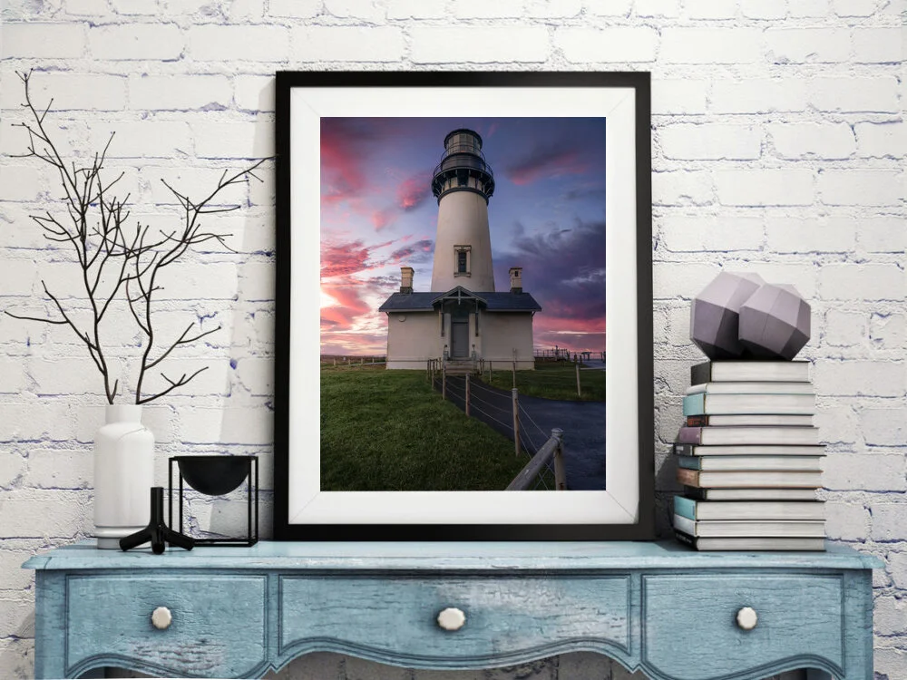 Yaquina Head Lighthouse Framed.jpg
