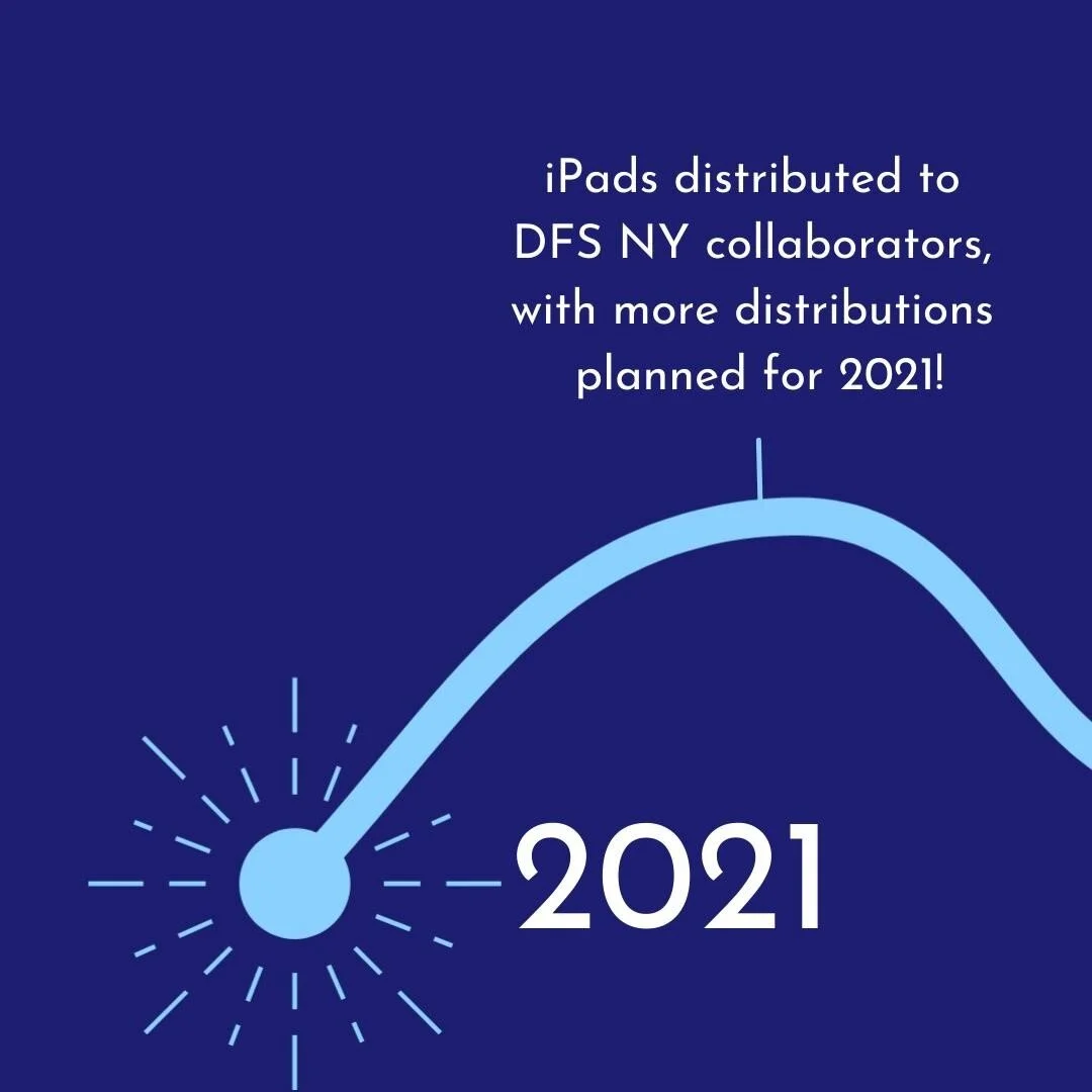 We've made it to the end of our 2020 year-in-review! ⁠
⁠
At the end of last year, we distributed iPads to our collaborators in New York, with more distributions planned for the coming year. ⁠
⁠
All told, in 2020 Dances for Solidarity was awarded clos