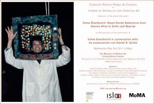 ISLAA - Website - Initiatives - Post 59 - Flyer - Jaime Davidovich Avant-Garde Adventures at MoMA.jpg