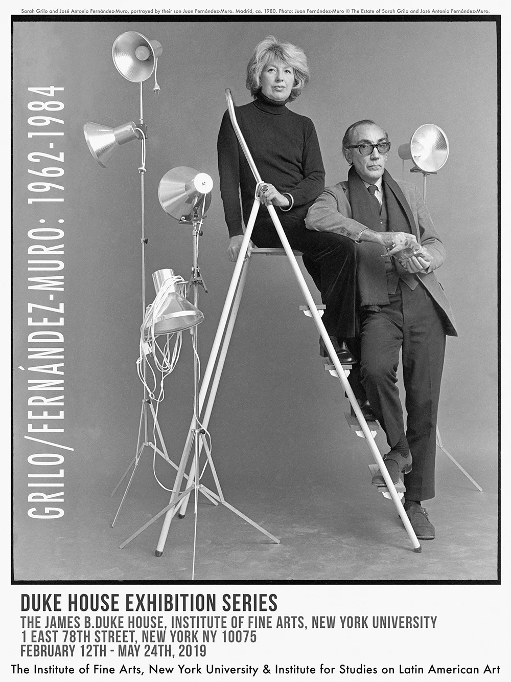 Sarah Grilo (1919 - 2007) and José Antonio Fernández-Muro (1920 - 2014) portrayed by their son, Juan Antonio Fernández-Muro. Madrid, ca. 1980