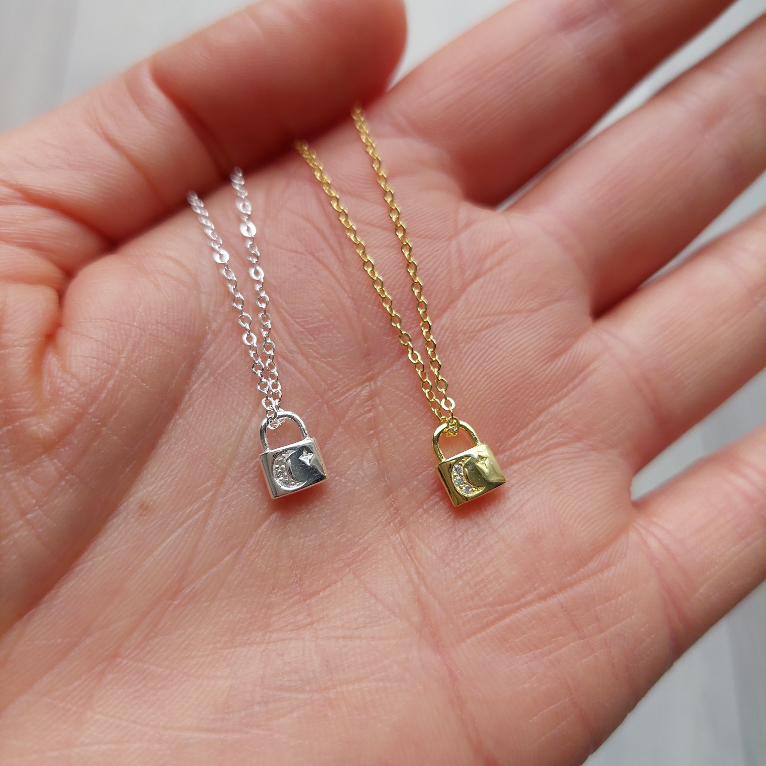 Sample - Teeny Padlock Necklace