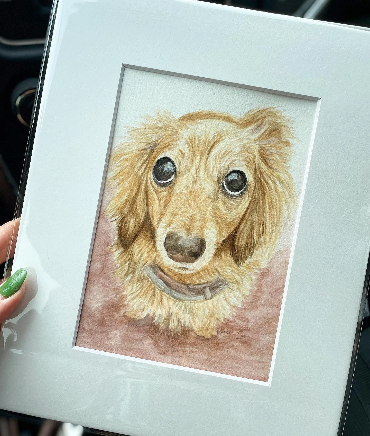 Those eyes 😍
.
#sierrahyercreations #petportrait #dogsofinstagram #watercolor #giftideas #handmade #smallbusiness #easter