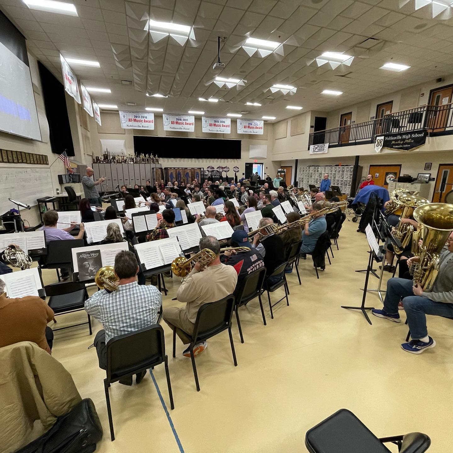 Had a great time with the @hccband gearing up for their performance on March 19th! I&rsquo;ll be conducting my arrangement of Stephen Paulus&rsquo;s work &ldquo;The Road Home&rdquo; for that concert in Noblesville, Indiana!